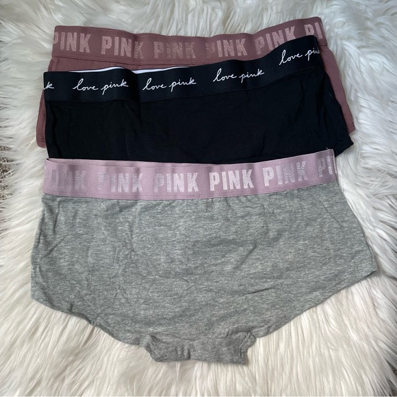 NEW PINK Victoria Secret Boy Shorts - Picture 3 of 6